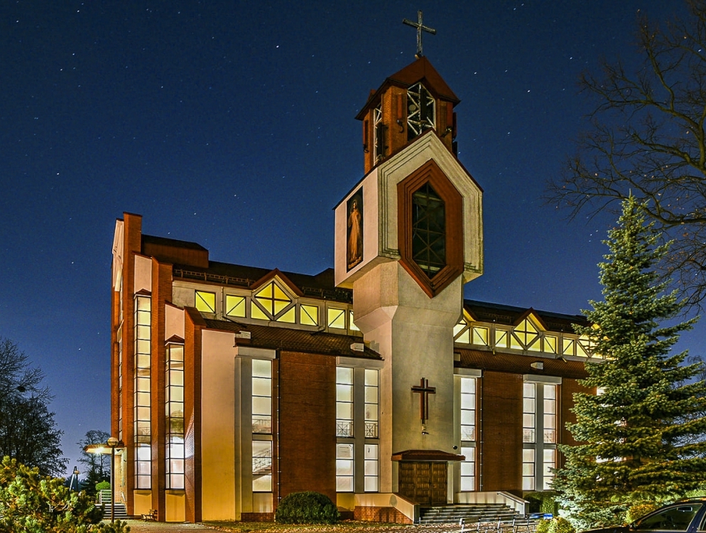 Kościół Niepokalanego Serca NMP - w nocy